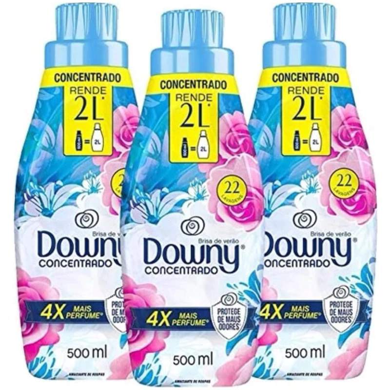 Kit 3 Downy Concentrado 500ml