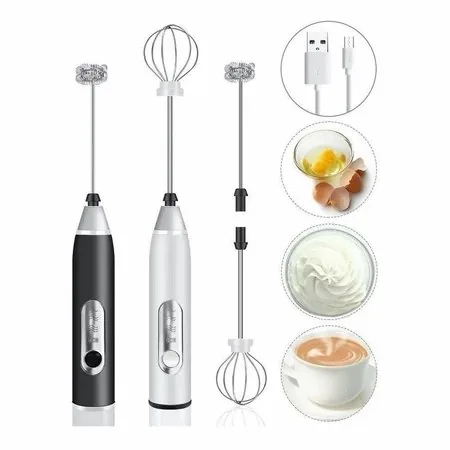 Mixer Elétrico 2 em 1 USB para café e bebidas
